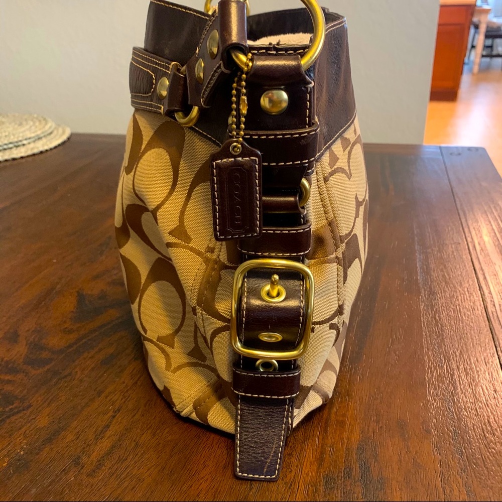 Coach Carly Large Signature Bag